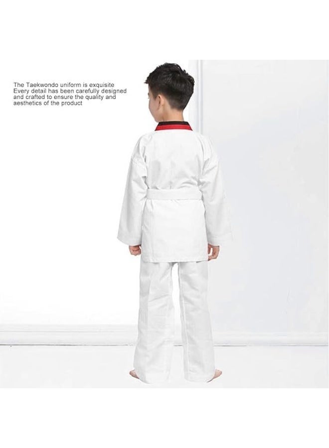 Arabest Taekwondo Suit,Brazilian BJJ Gi Jiu Jitsu Gi for Child Kids Gi Uniform Durable Pant & Jacket,Sports Training Clothes Parts (Height: 123-133CM) - Image 5